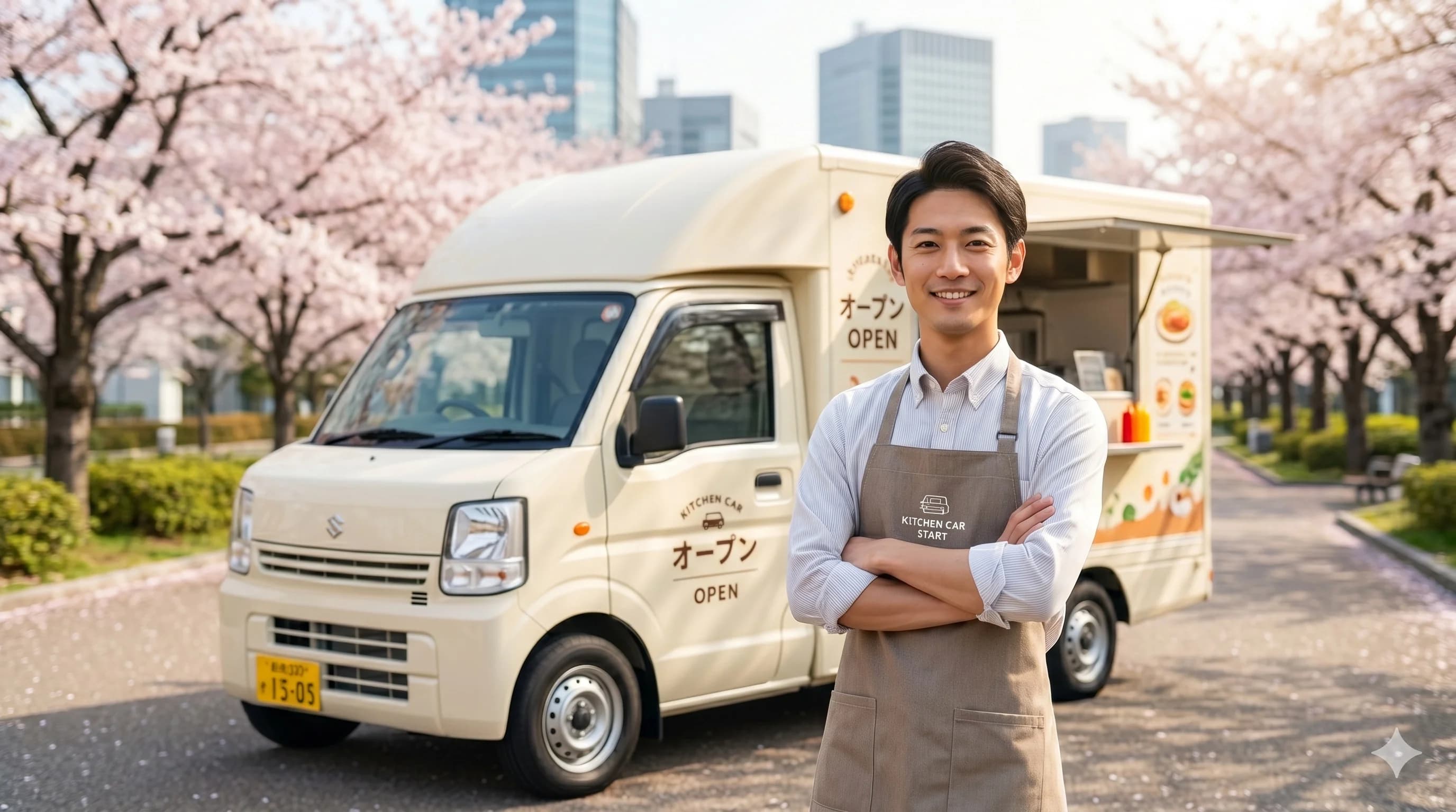 キッチンカー開業を目指す新規オーナーの始まりのシーン