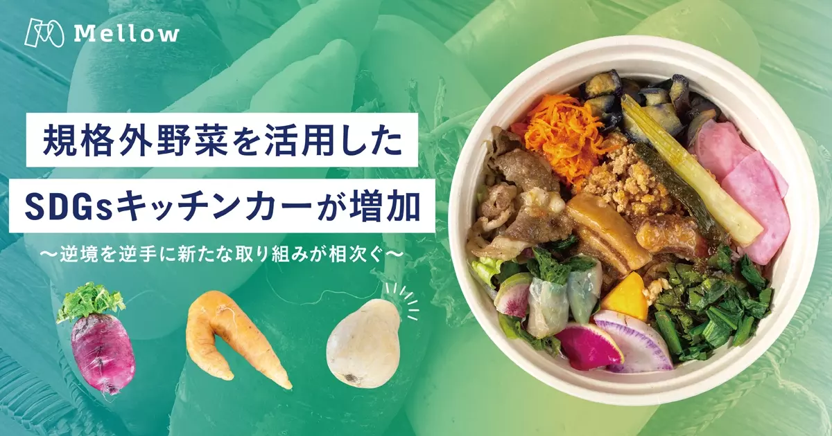 規格外野菜を活用したSDGsキッチンカーが増加。逆境を逆手に新たな取り組みが相次ぐ